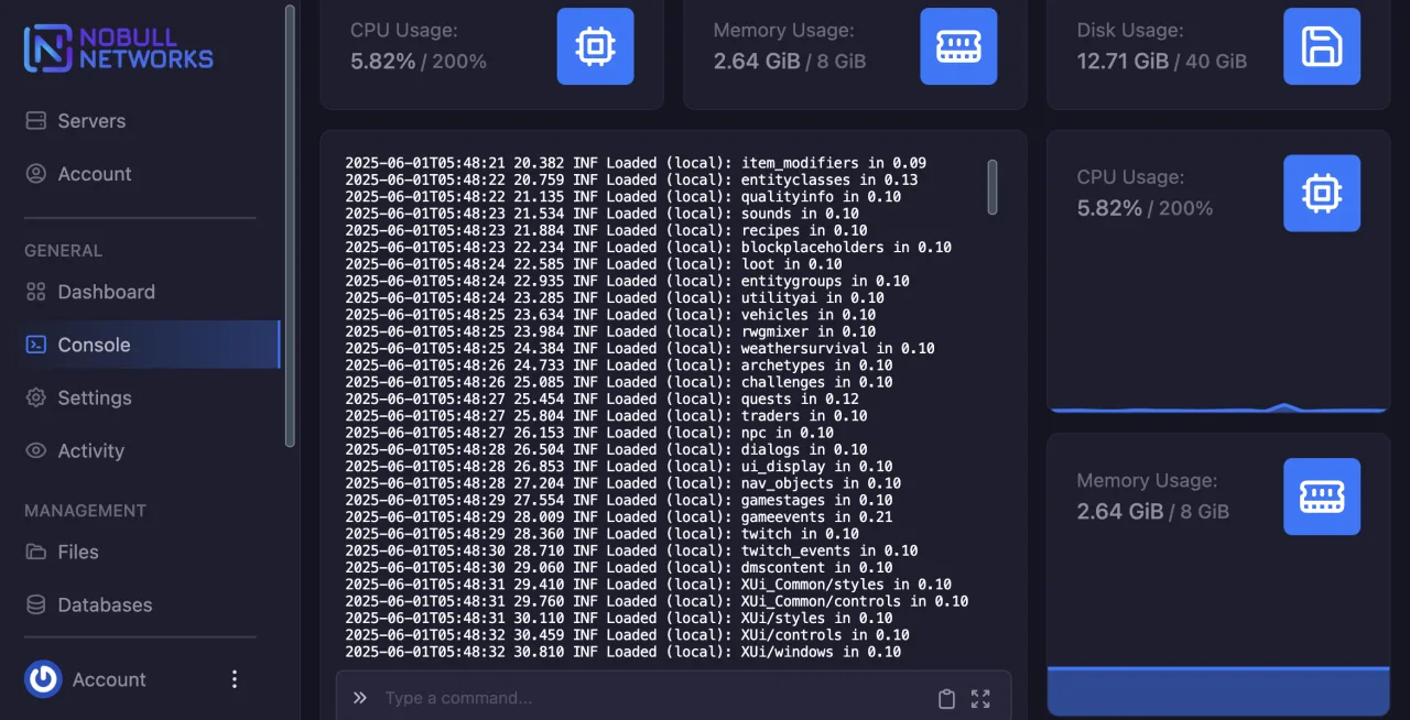 Counter-Strike server control panel